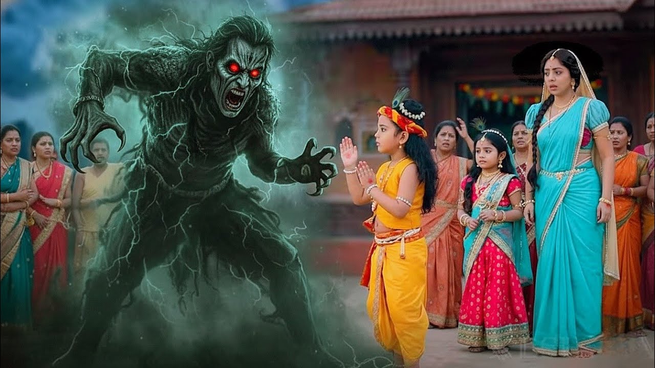 डायन का हुआ बाल कृष्ण से आमना-सामना, तभी कांप उठी पूरी बस्ती | Yashomati Maiyaa Ke Nandlala