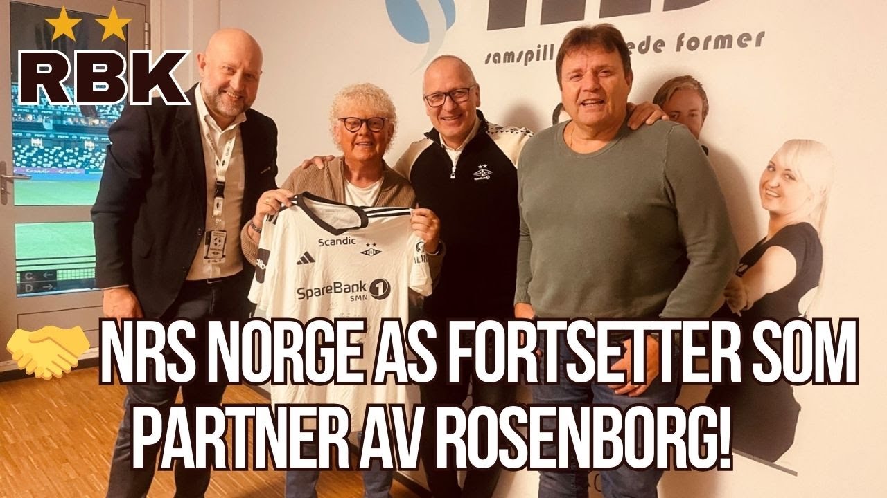🤝 NRS NORGE AS FORTSETTER SOM PARTNER AV ROSENBORG!