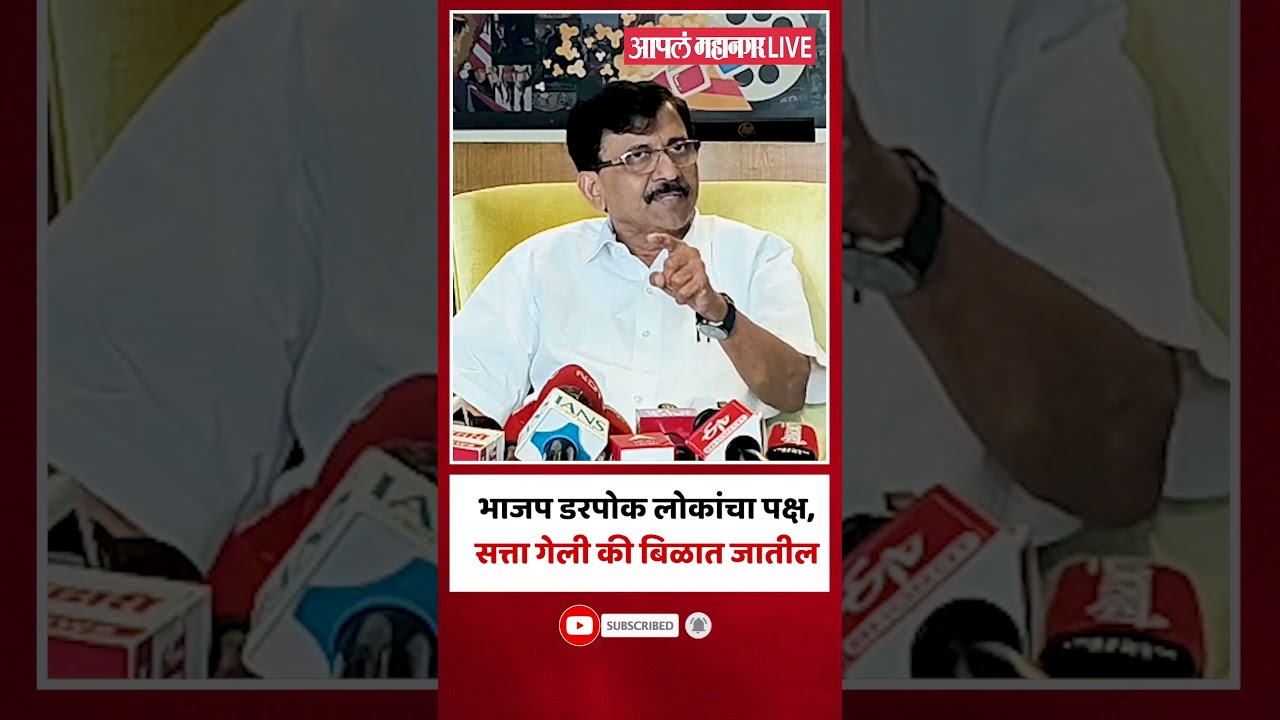 भाजप डरपोक लोकांचा पक्ष, सत्ता गेली की बिळात जातील | Sanjay Raut On BJP