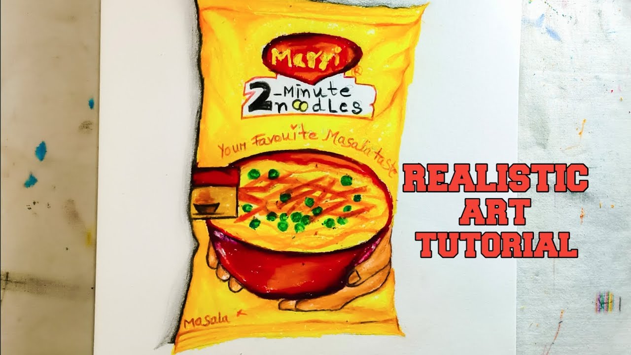 3D Art, Realistic Maggie Drawing, Oil Pastel Drawing, Realistic Art Tutorial 😍 (Part 2)