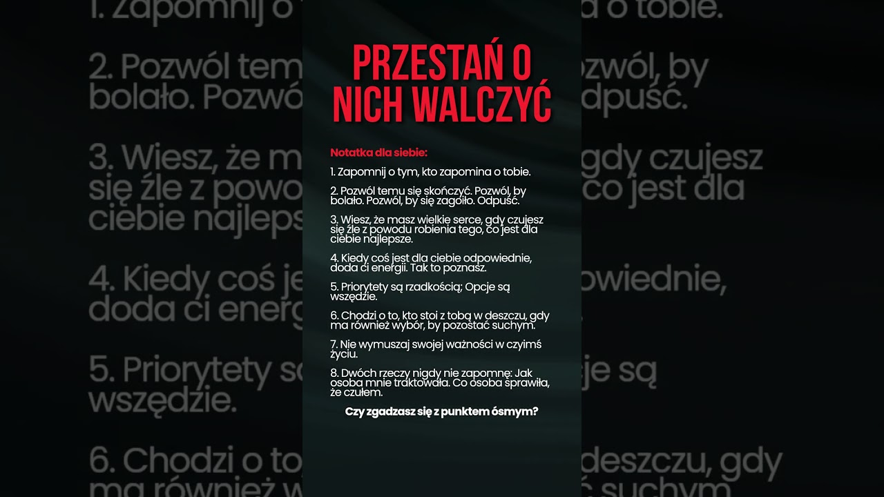 💡 8 zasad, które musisz znać #cytaty #motywacja #głębokiecytaty