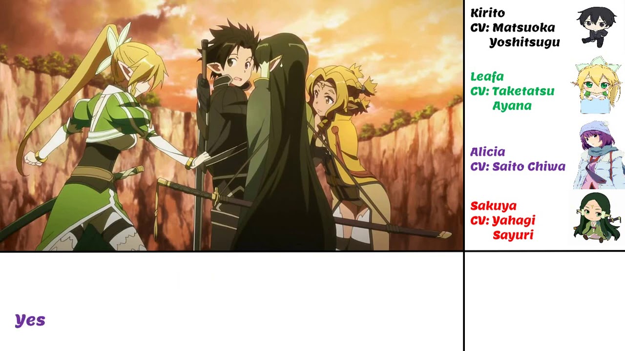 Matsuoka Yoshitsugu with SAO (Alfheim) harem ~ Tsugutsugu: I don't like harem