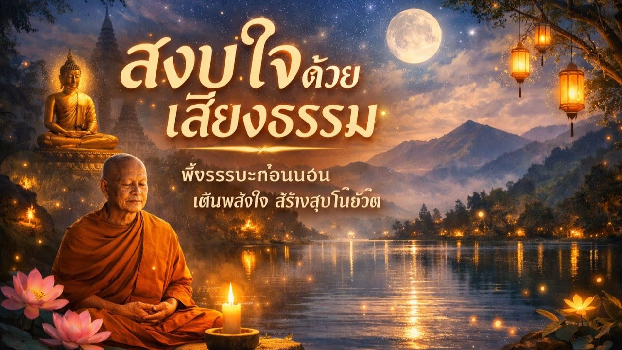 คนมีบุญเท่านั้นที่ได้ฟังคลิปนี้ก่อนนอน ฟังจบชีวิตจะเริ่มเปลี่ยนแบบไม่รู้ตัว#ธรรมะก่อนนอน