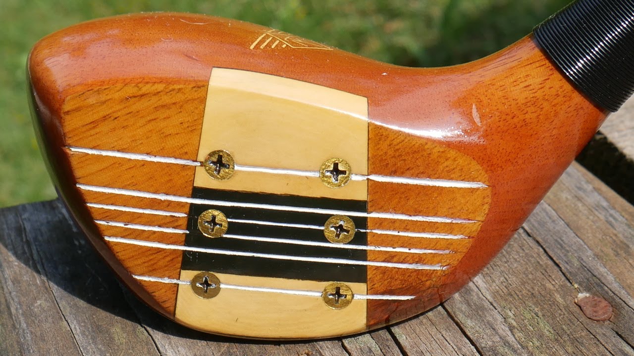 1954 MacGregor M09 LFF Jumbo Deep Face Persimmon Driver - The Vintage Golfer