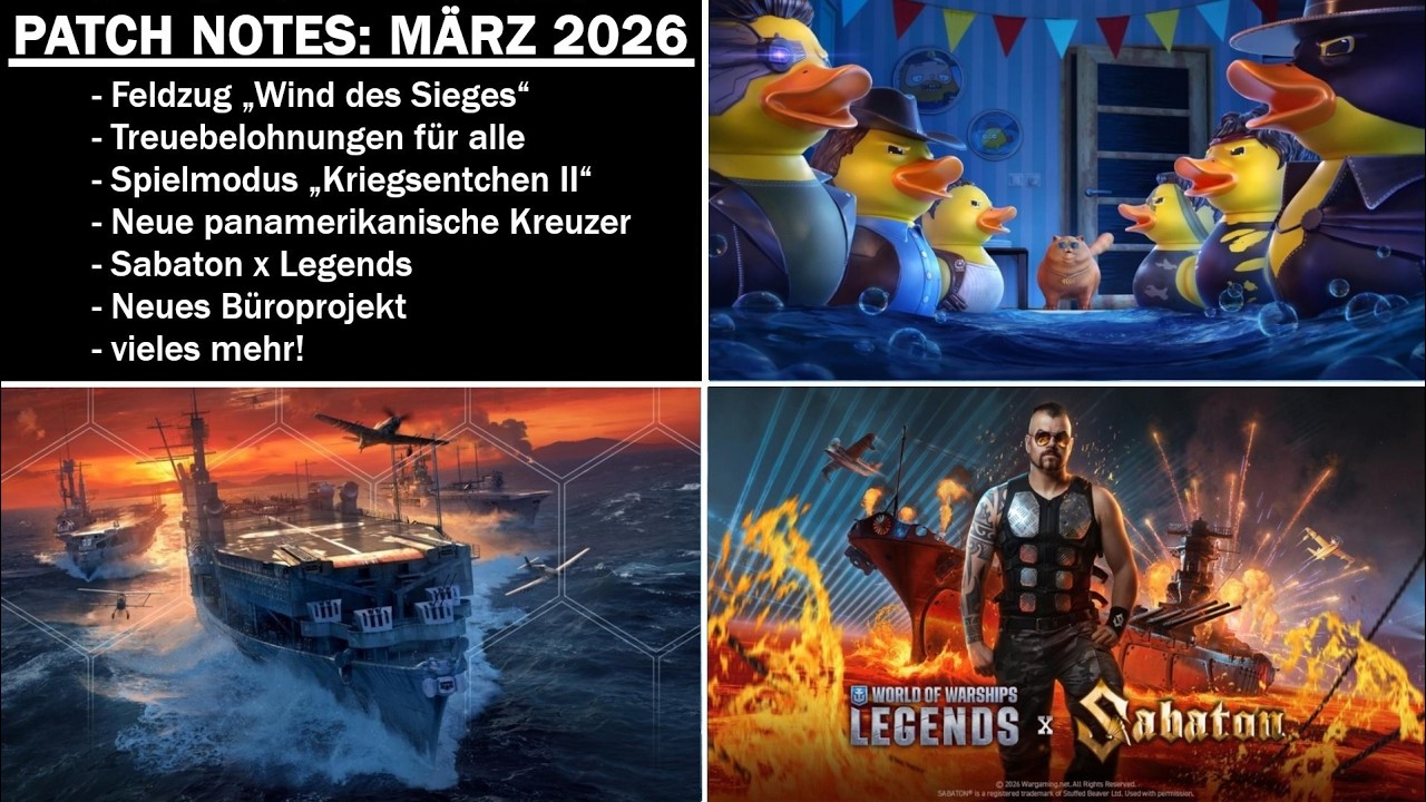 Patch Notes zum M&auml;rz 2026 Update - World of Warships Legends