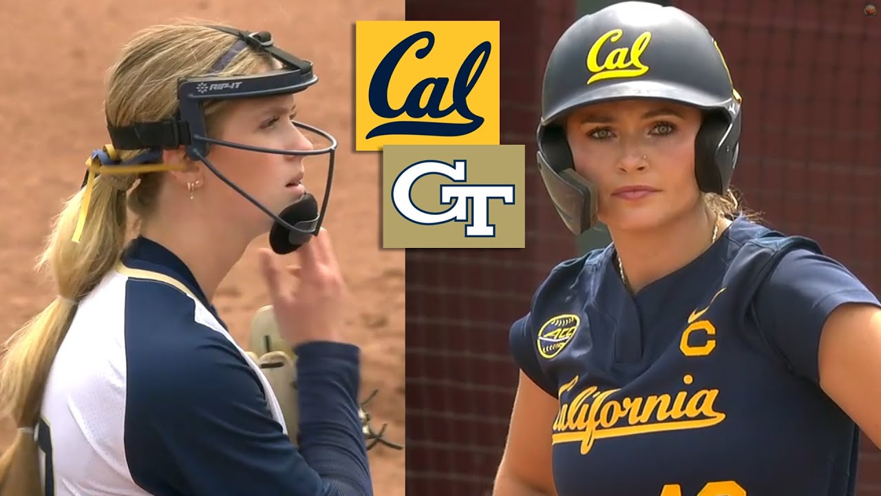#9 California vs #8 Georgia Tech Women's College Softball Highlights Full Game