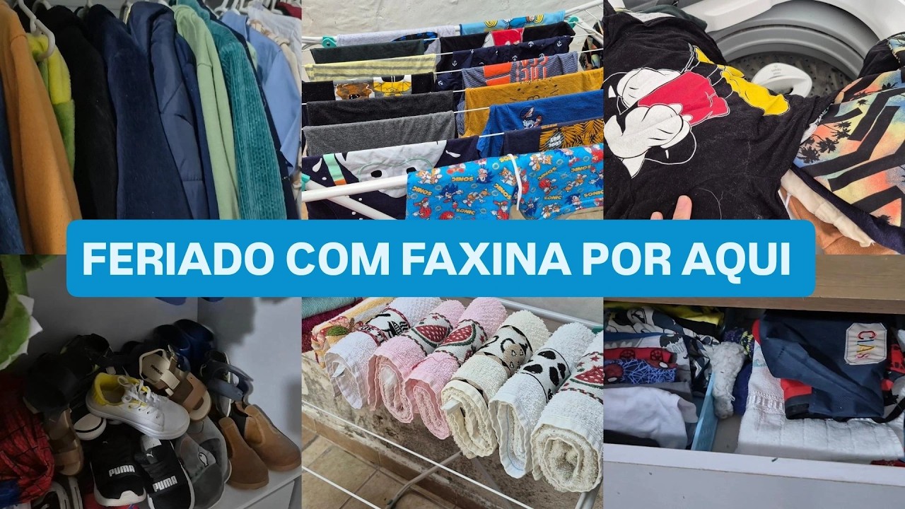 Organização no Guarda roupa e cômoda + lavei ROUPA, PANOS, TOALHAS, BANHEIRO