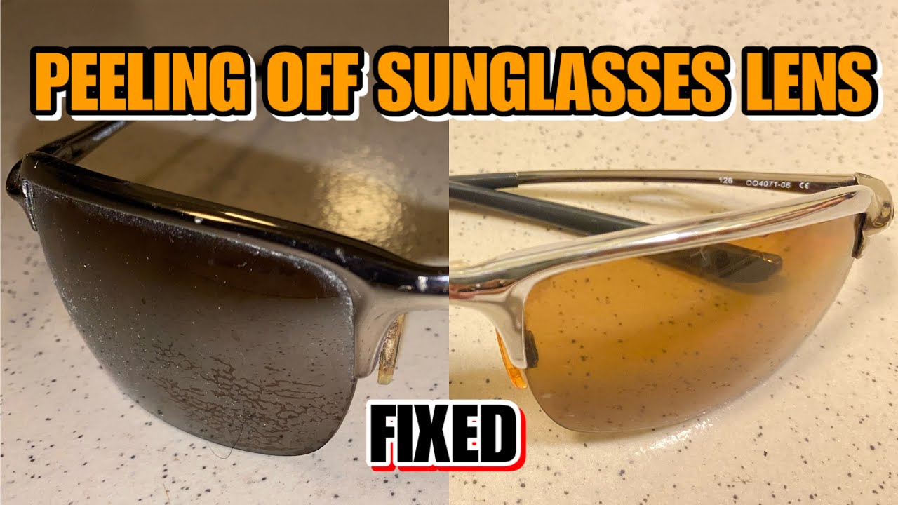 HOW TO FIX PEELING OFF SUNGLASSES- OAKLEY