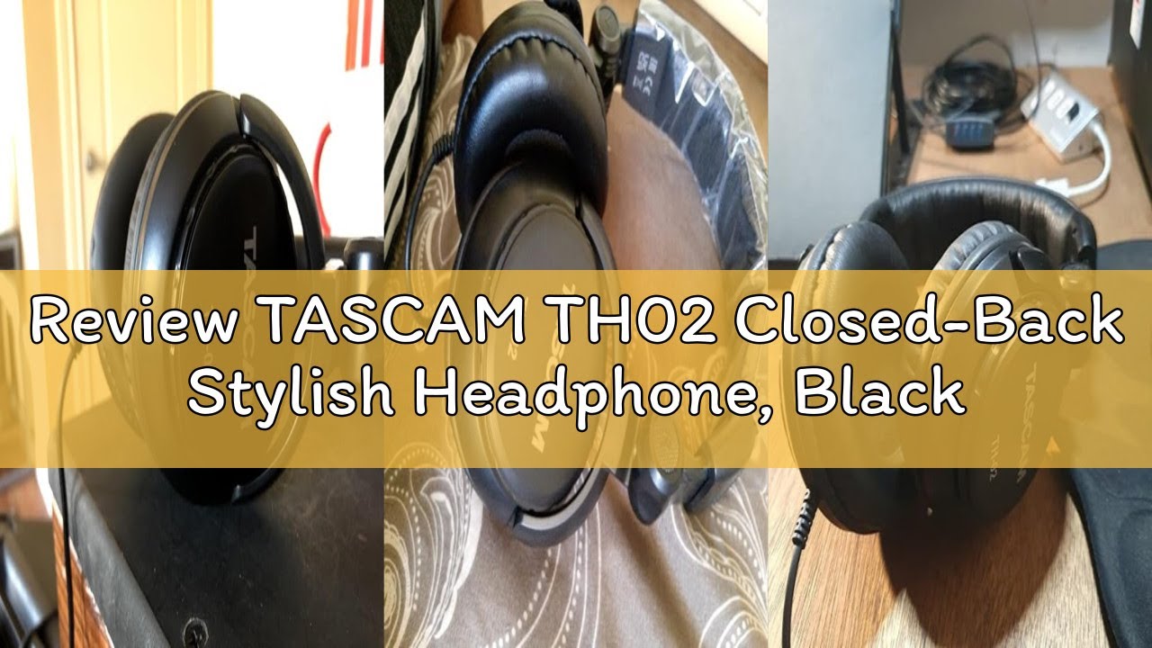 Review TASCAM TH02 Closed-Back Stylish Headphone, Black