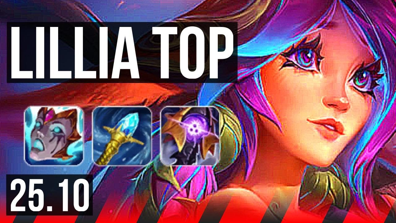 LILLIA vs RENEKTON (TOP) | 8 solo kills, Godlike | KR Diamond | 25.10