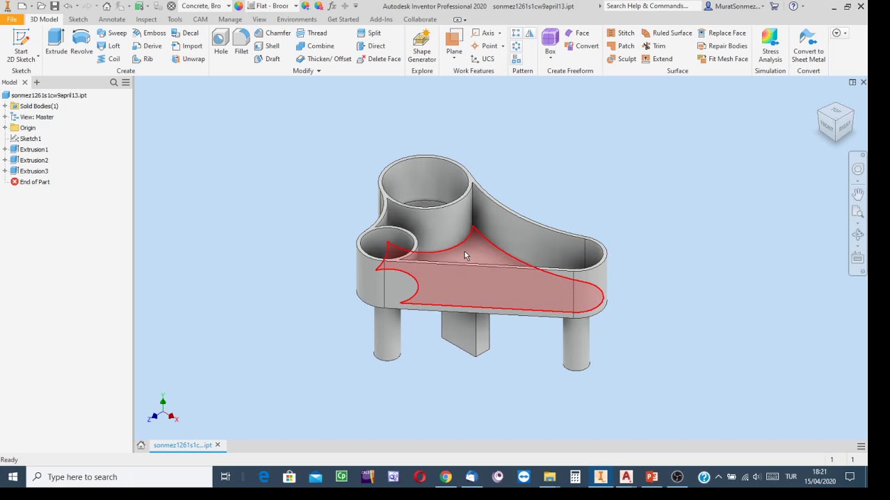 How window / door openings are created in Inventor