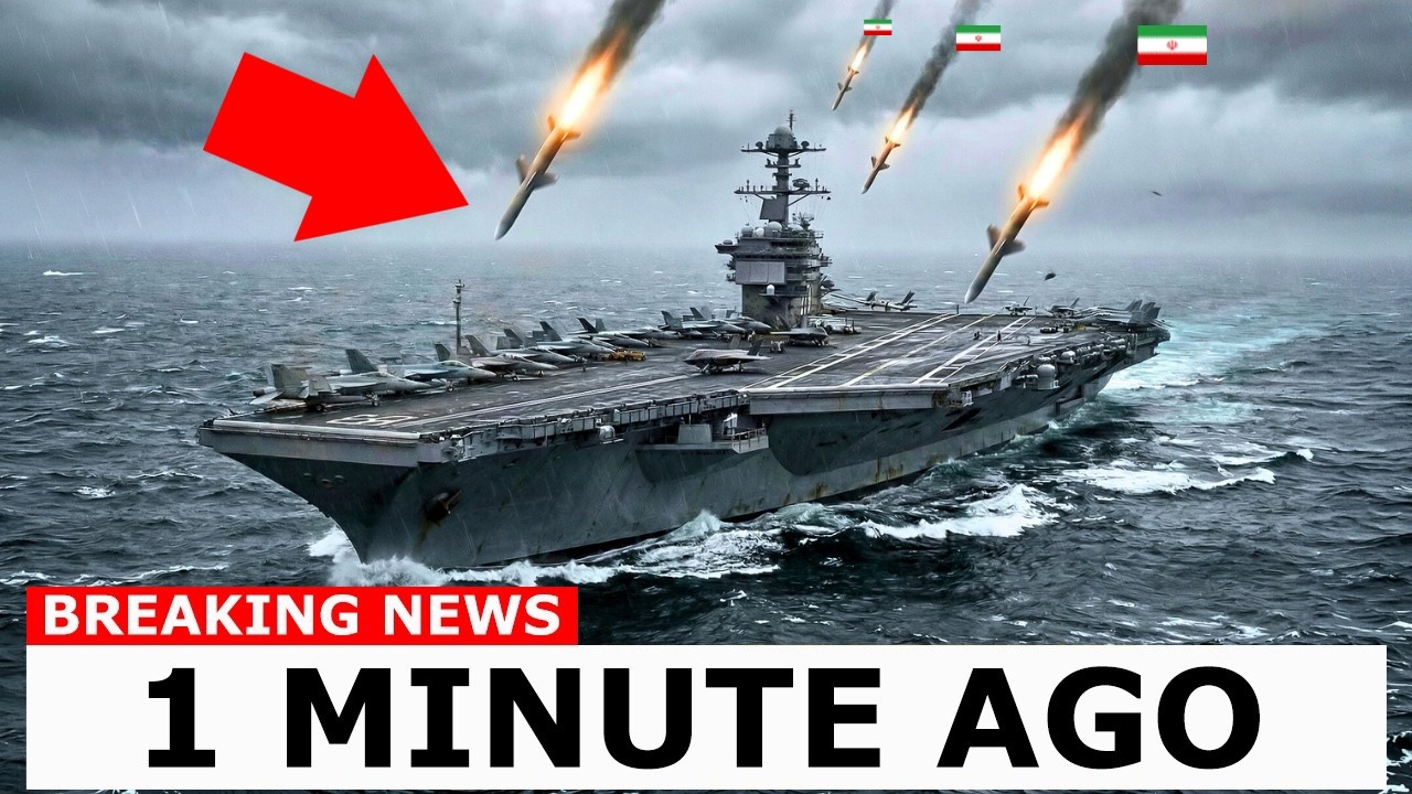 Iran Dropped 4 Missiles STRAIGHT DOWN on USS Gerald Ford — The Response Was Merciless