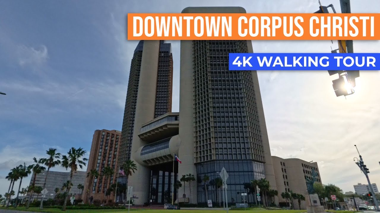 Downtown Corpus Christi walk! Walk with me in a Texas town!