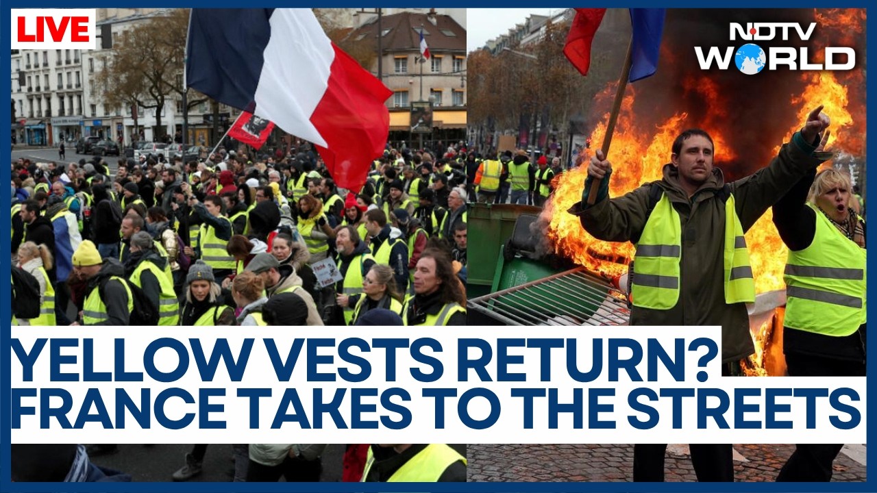 France Protests LIVE Updates: Yellow Vests, Students And Unions March Against Rising Costs | Paris