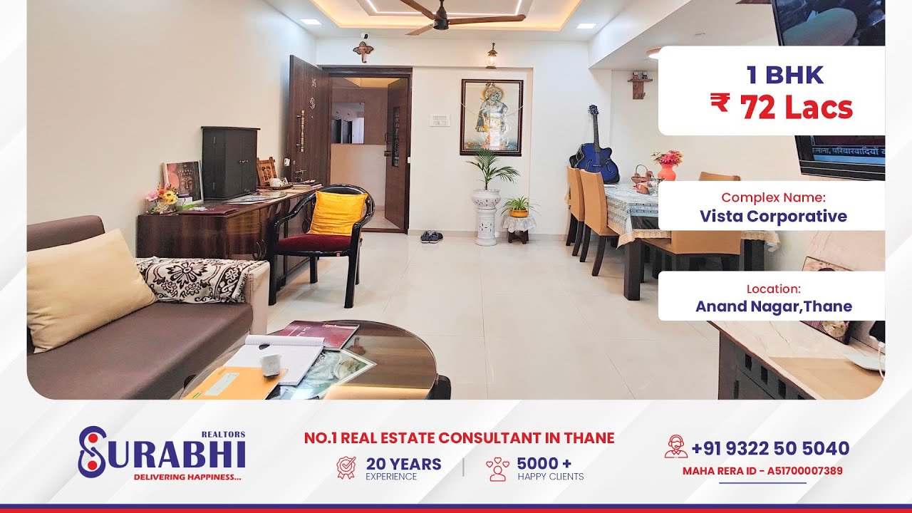 1 BHK in Vista Corporative Anand Nagar  Thane West | 1 BHK Flat for Sale in Thane West