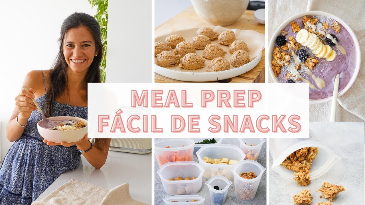 MEAL PREP SNACKS SALUDABLES, SIN AZÚCAR, SIN GLUTEN Y SIN LACTOSA