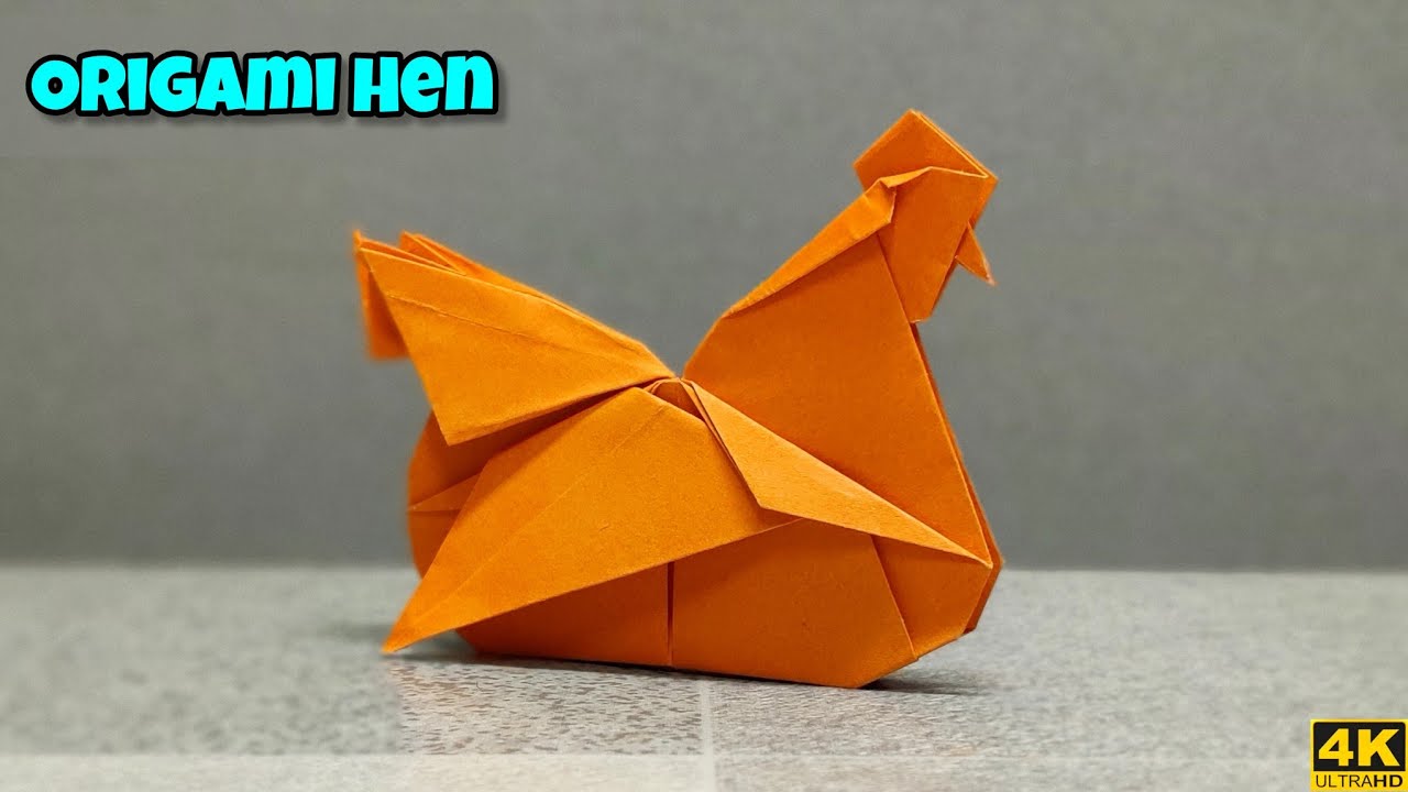 Origami Hen | Origami Bird | Origami tutorial | Paper craft