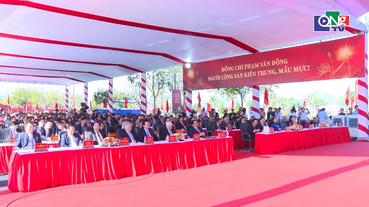 Lễ Kỷ niệm 120 năm Ngày sinh Thủ tướng Phạm Văn Đồng | QNgTV