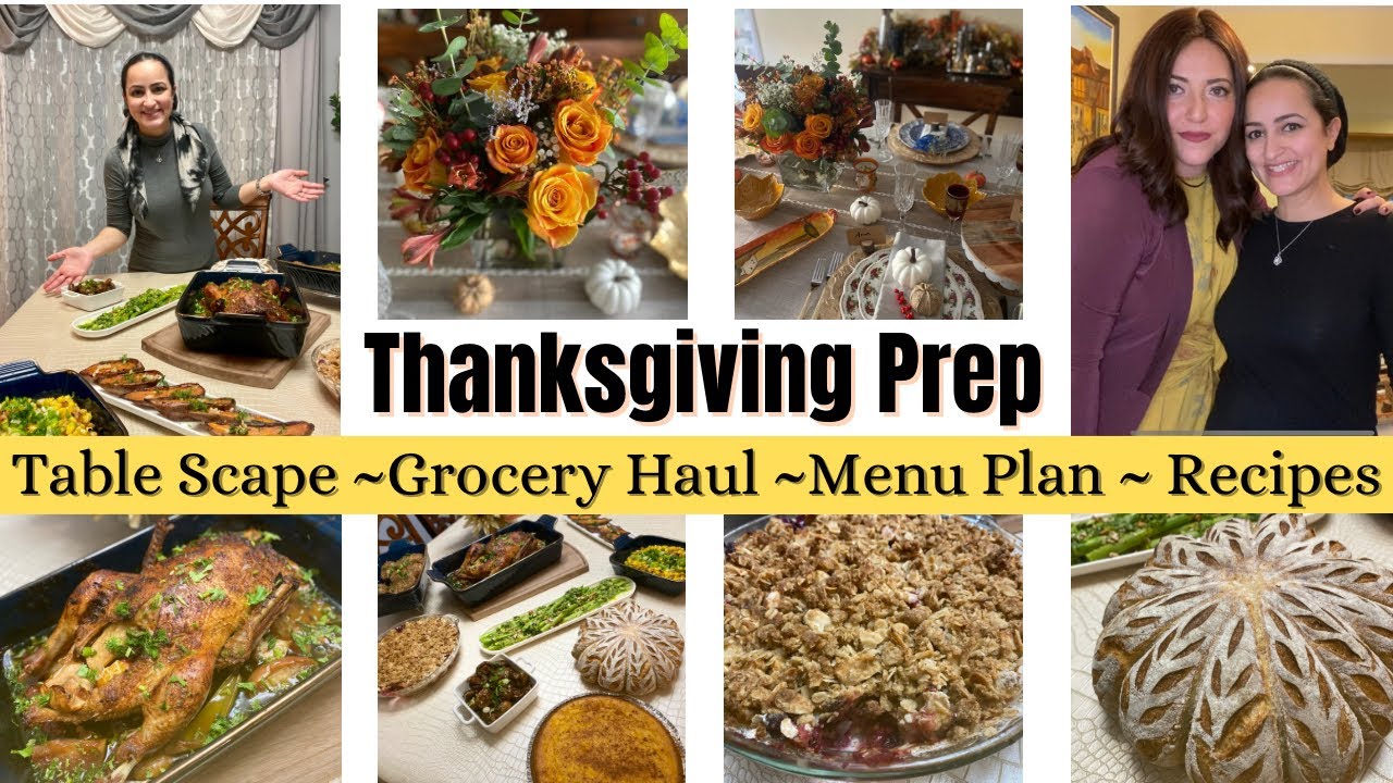 Thanksgiving - How We Celebrate / Table Scape / Menu Plan / Recipes / Sonya's Prep