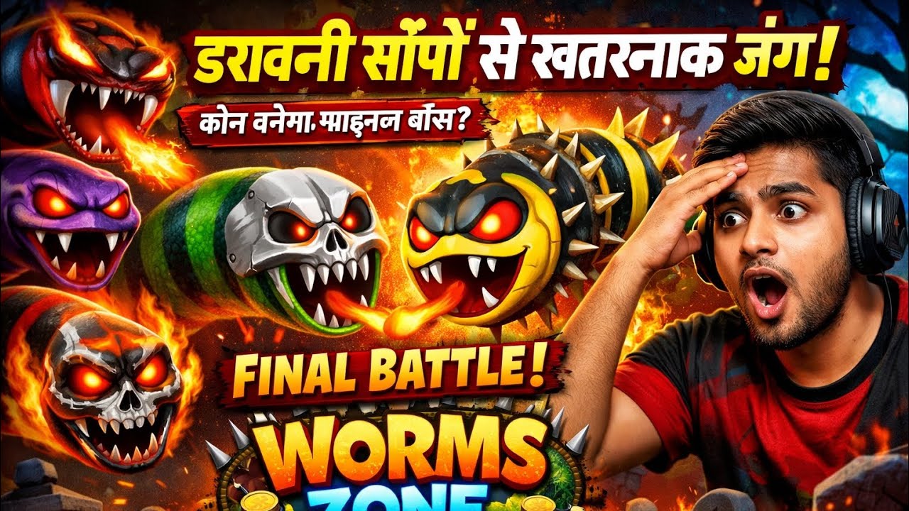 🐍 Worms Zone Extreme Gameplay | 1 No Rank Push 💯 | Rohit Gaming 06