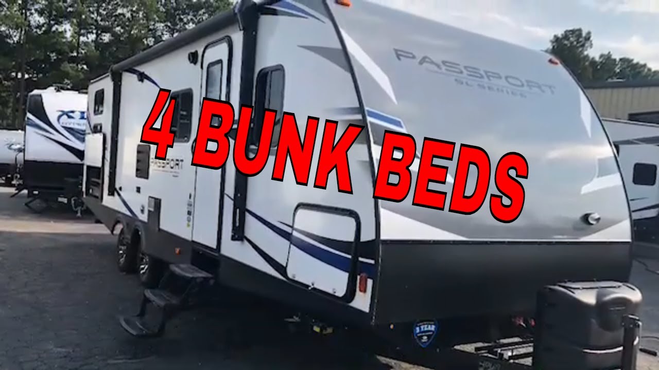 New 2020 KEYSTONE PASSPORT 292BH SL Series Travel Trailer 4 Bunks Quad Dodd RV Ultra Lite KITCHEN