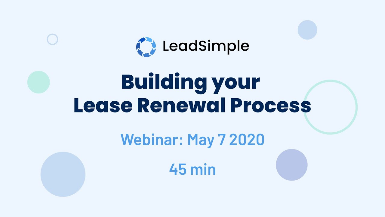 Building your Leasing Process in LeadSimple