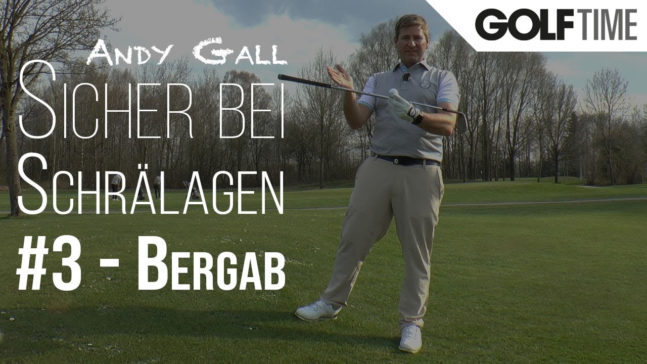 Golf Training: Schwierige Lage Bergab