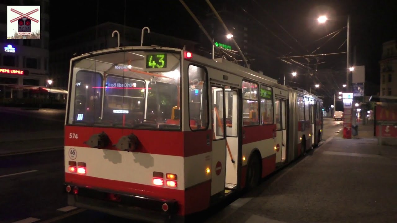 [DPmÚL] Jízda Trolejbusem Škoda 15Tr13/6M na lince 43