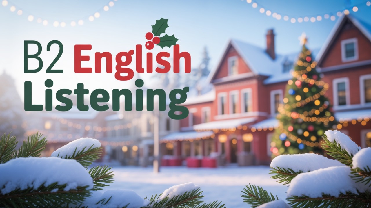 Easy B2 English Listening Practice - Christmas Eve