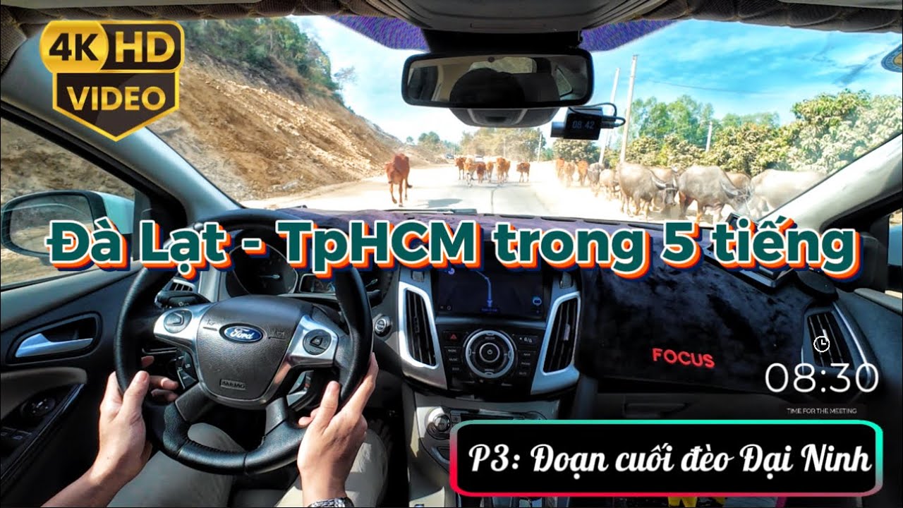 [4K] Tuyến đường gần nhất từ Đà Lạt về TpHCM  | Đoạn cuối đèo Đại Ninh (14/02/2026)