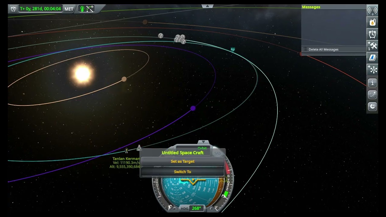 3 kerbels 1 lost 2 in spaceship