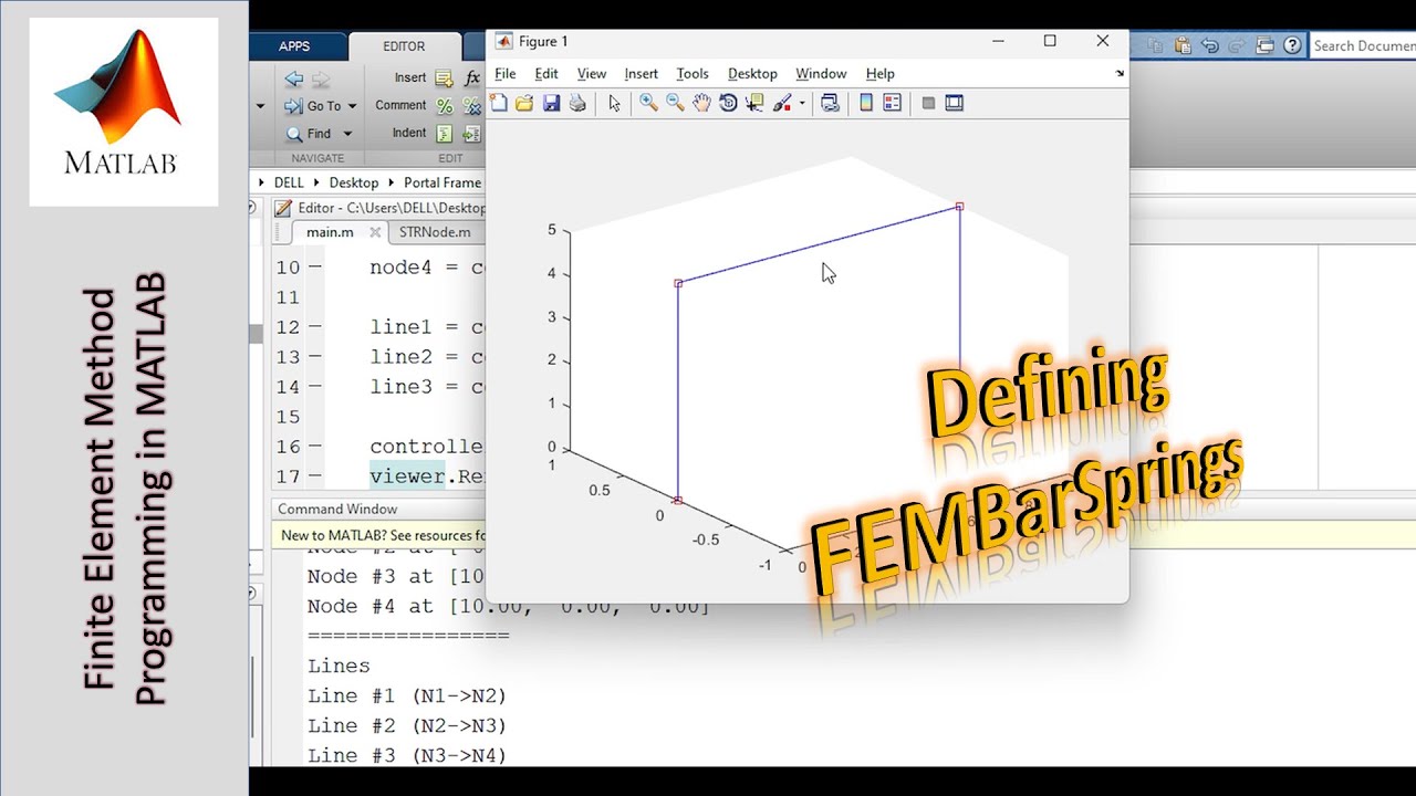 Programming the Finite Element Method using MATLAB - Part 33: Defining FEMBarSprings