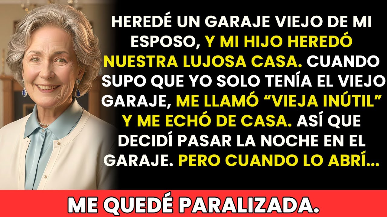 Mi hijo me llamó “vieja inútil” y me echó de casa, pero lo que hallé en su garaje lo cambió todo