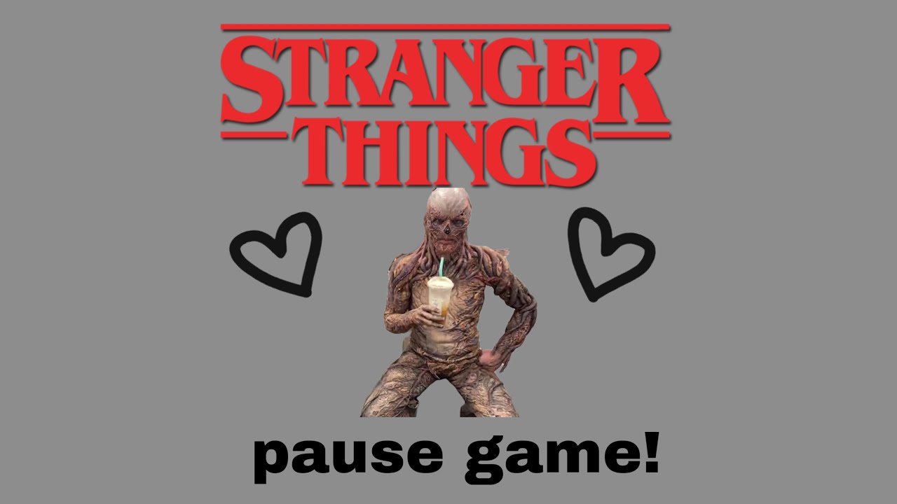 stranger things pause game (wedding edition)