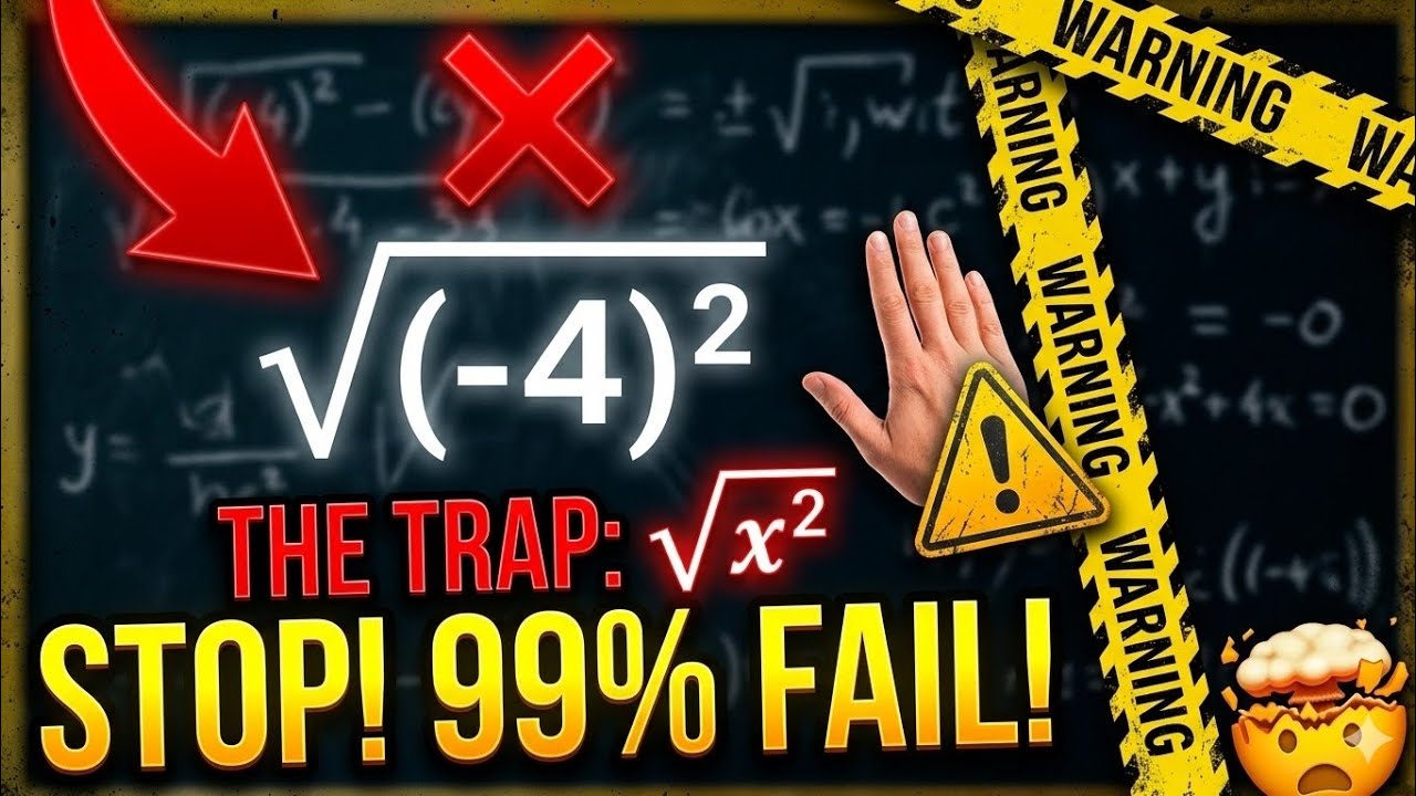 Why the √(-4)² is not -4