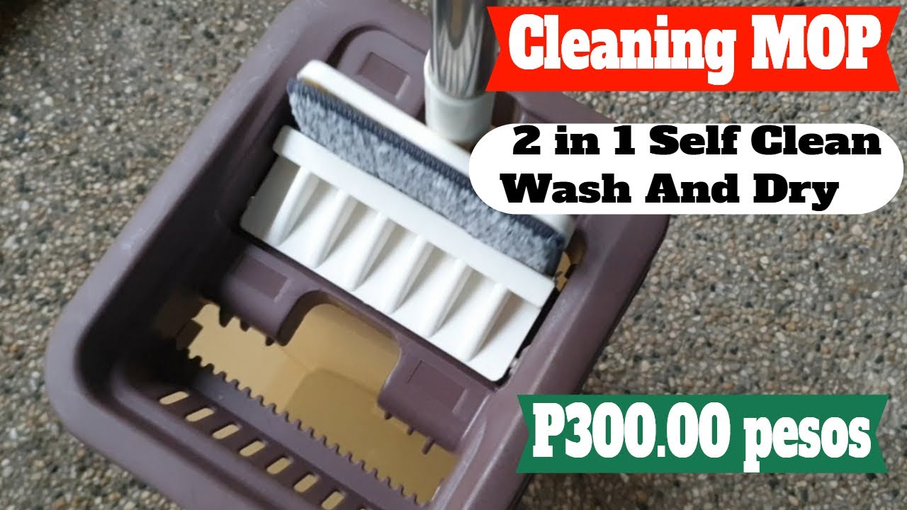 360 Rotation Scratch Cleaning MOP 2 in 1 Self Clean Wash And Dry