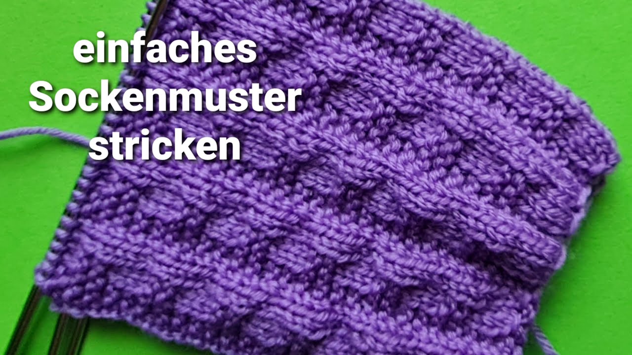 einfaches Sockenmuster stricken