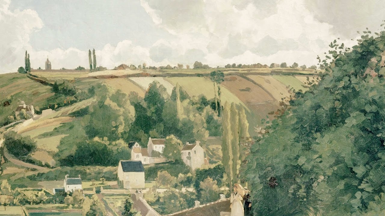 Jalais Hill, Pontoise by the Danish-French Impressionist artist Camille Pissarro | 4K Frame TV Art