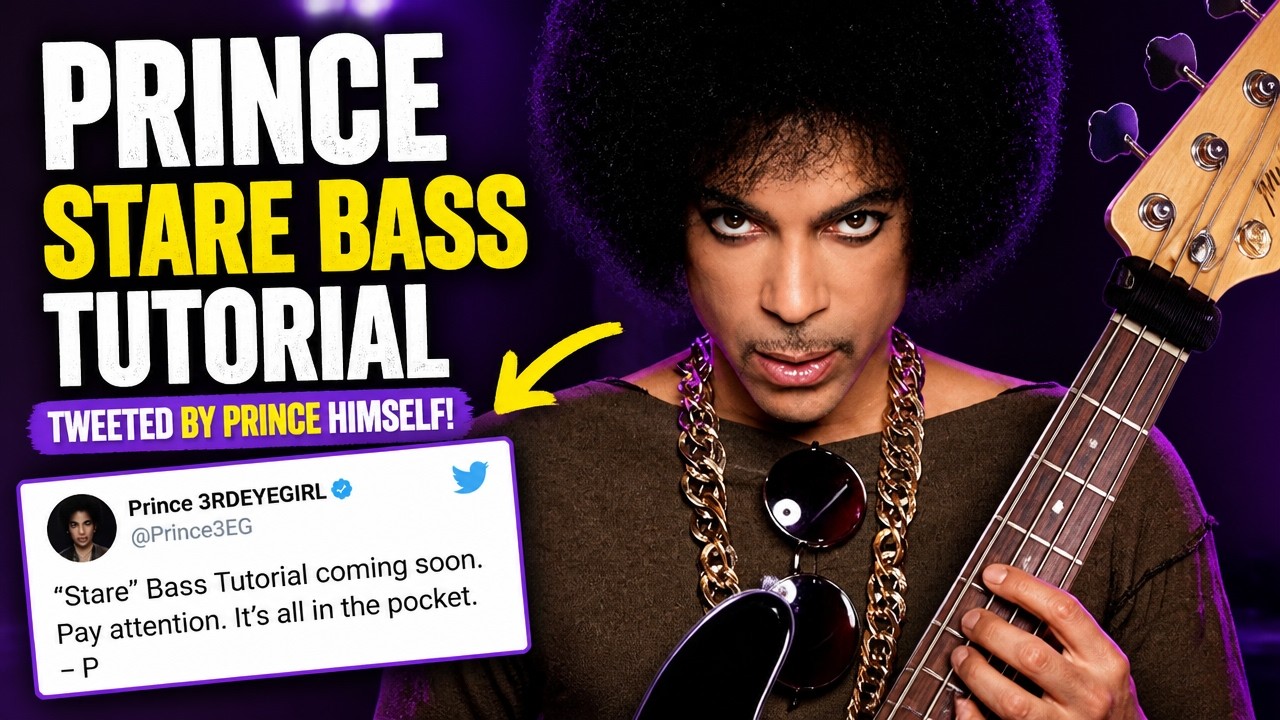 Prince STARE Bass Tutorial Tweeted by Prince Himself!
