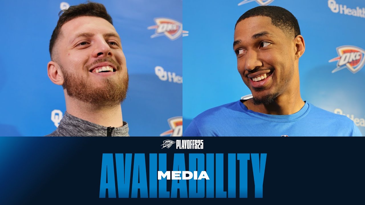 Practice Media Availability | Isaiah Hartenstein & Aaron Wiggins | April 21, 2025 | OKC Thunder