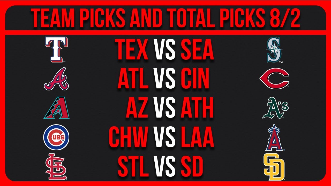 MLB Picks Today 8/2/25 | MLB Picks & Predictions Today 8/2/25