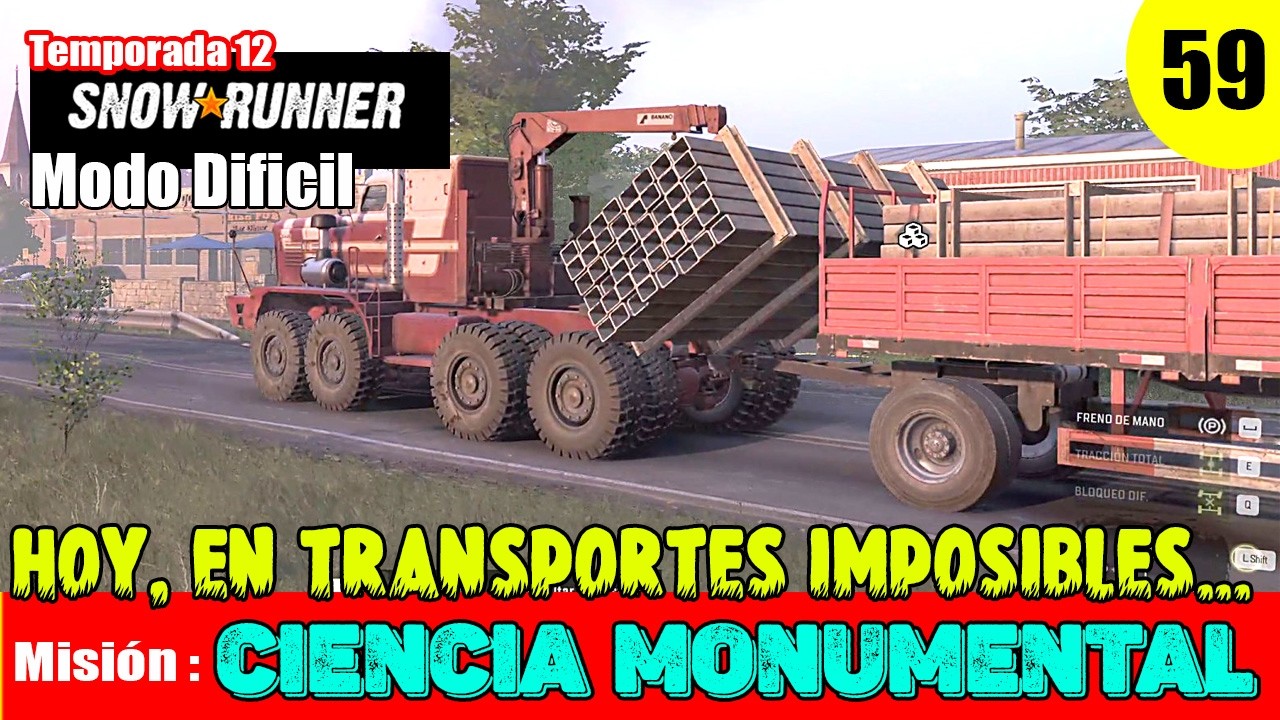 SNOWRUNNER Gameplay Español EP 59 -  Carolina del Norte - Misión: CIENCIA MONUMENTAL