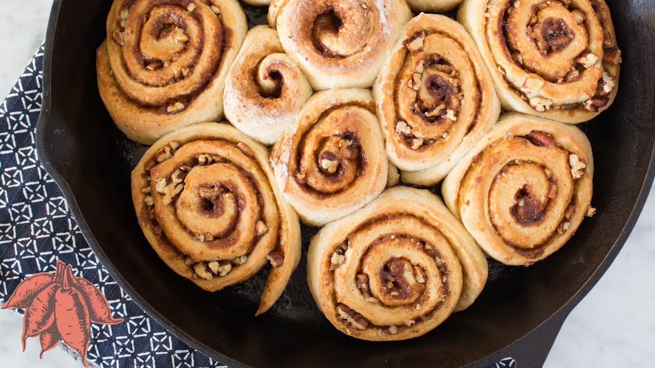 Sweet Potato Cinnamon Rolls | Vegan Recipe