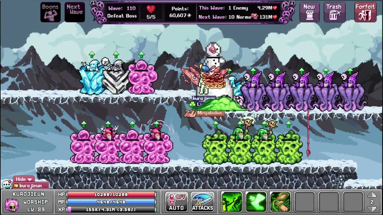 Legends of Idleon - Frosty Firelight TD Wave 120 Test Run