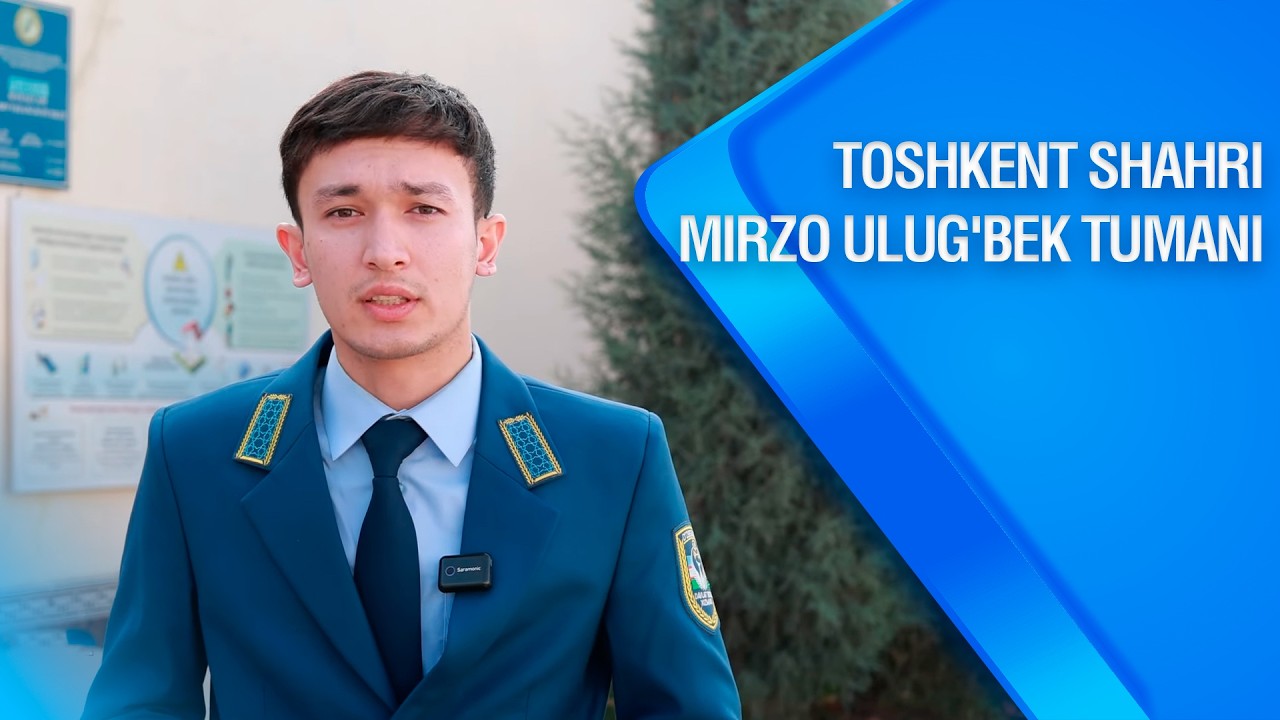 Toshkent shahri Mirzo Ulug'bek tumani I Teletahlil (20.01.2026)