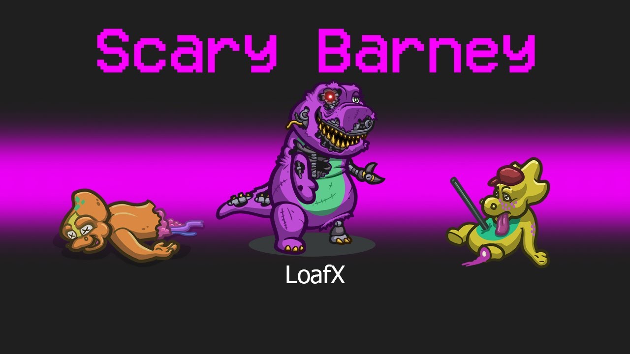 *NEW* SCARY BARNEY ROLE in AMONG US!