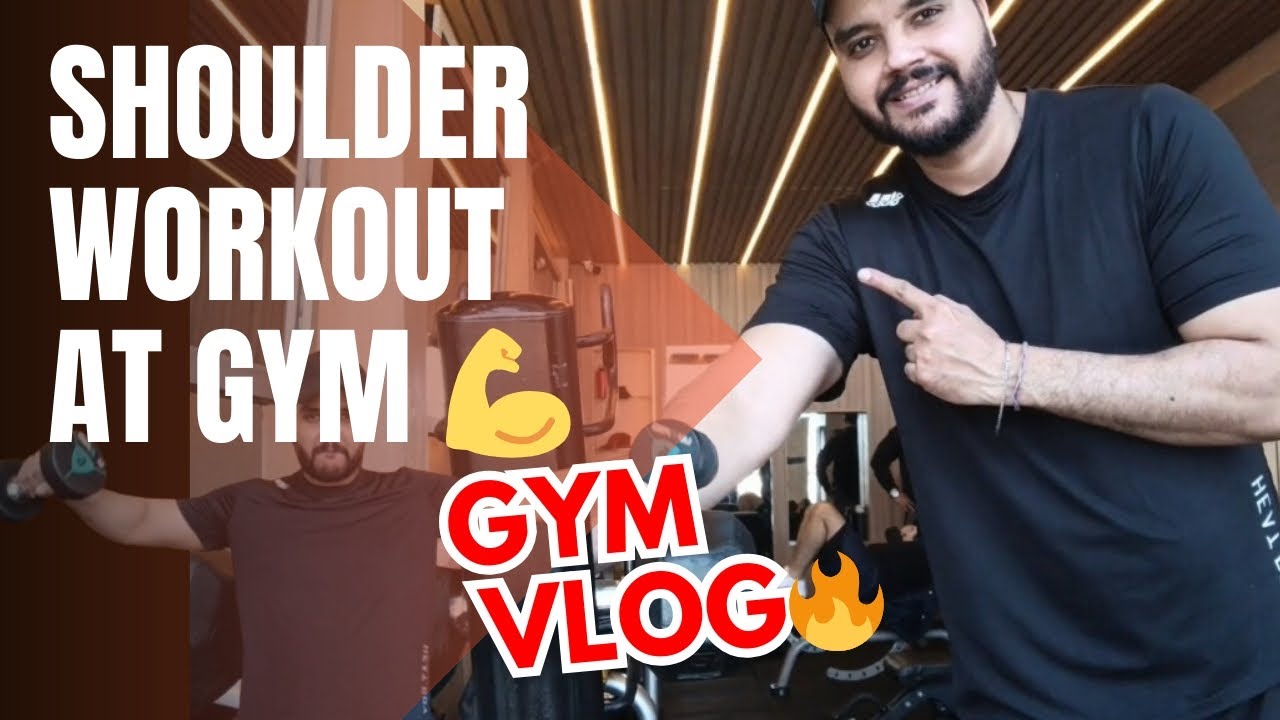 Shoulder Workout At Gym | Gym Vlog | Today Shoulder Day