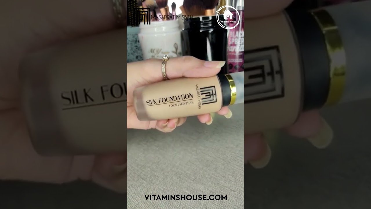 Your skin, but better! Experience the radiance of Silk Foundation by Masarrat Misbah. 🌹