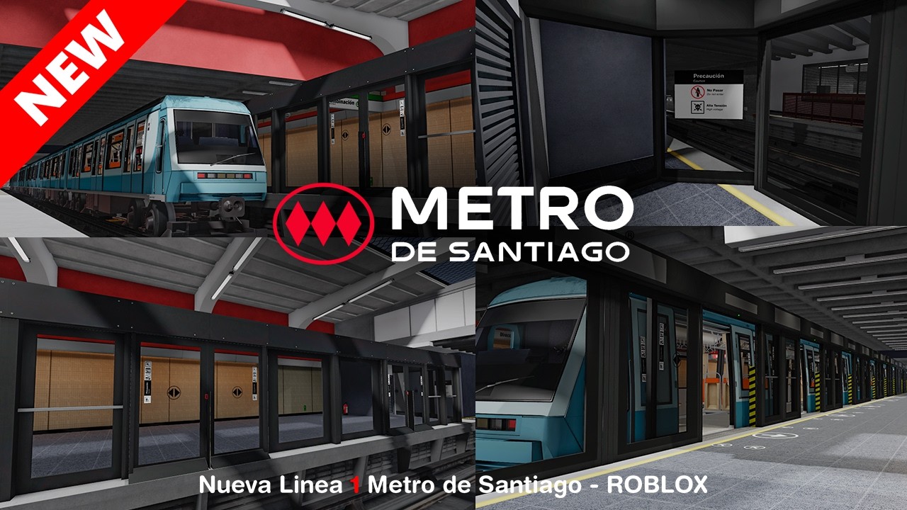 Puertas de Andén realistas + sonidos / Nueva Linea 1 Metro de Santiago - ROBLOX