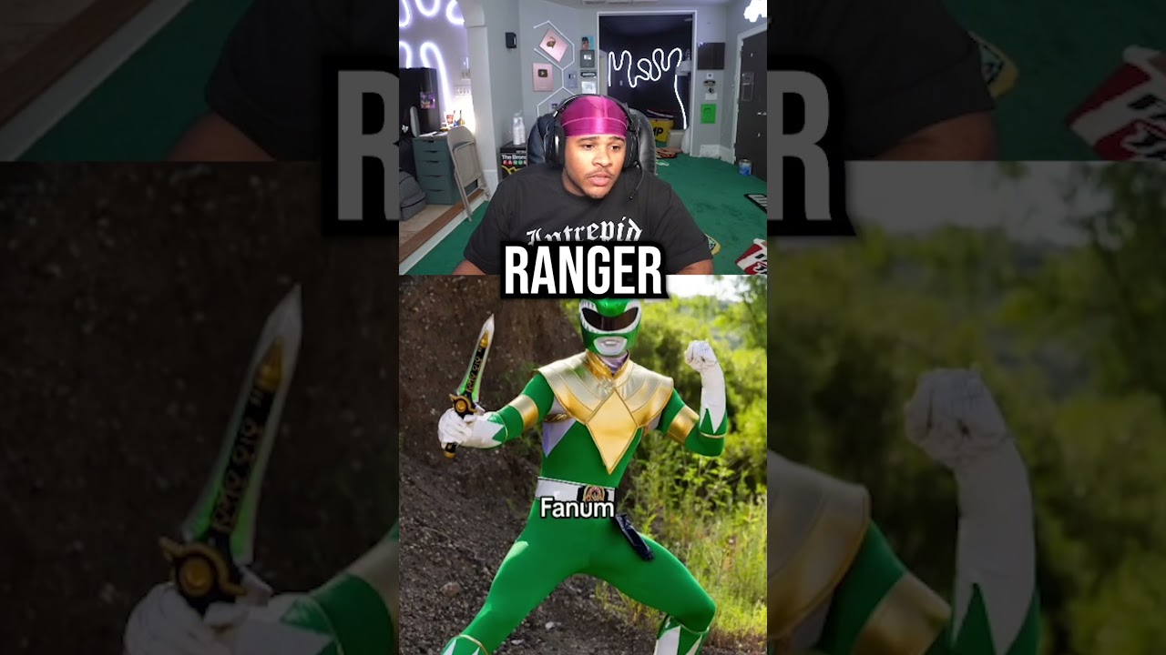 Fanum Reacts To AMP Members As Power Rangers